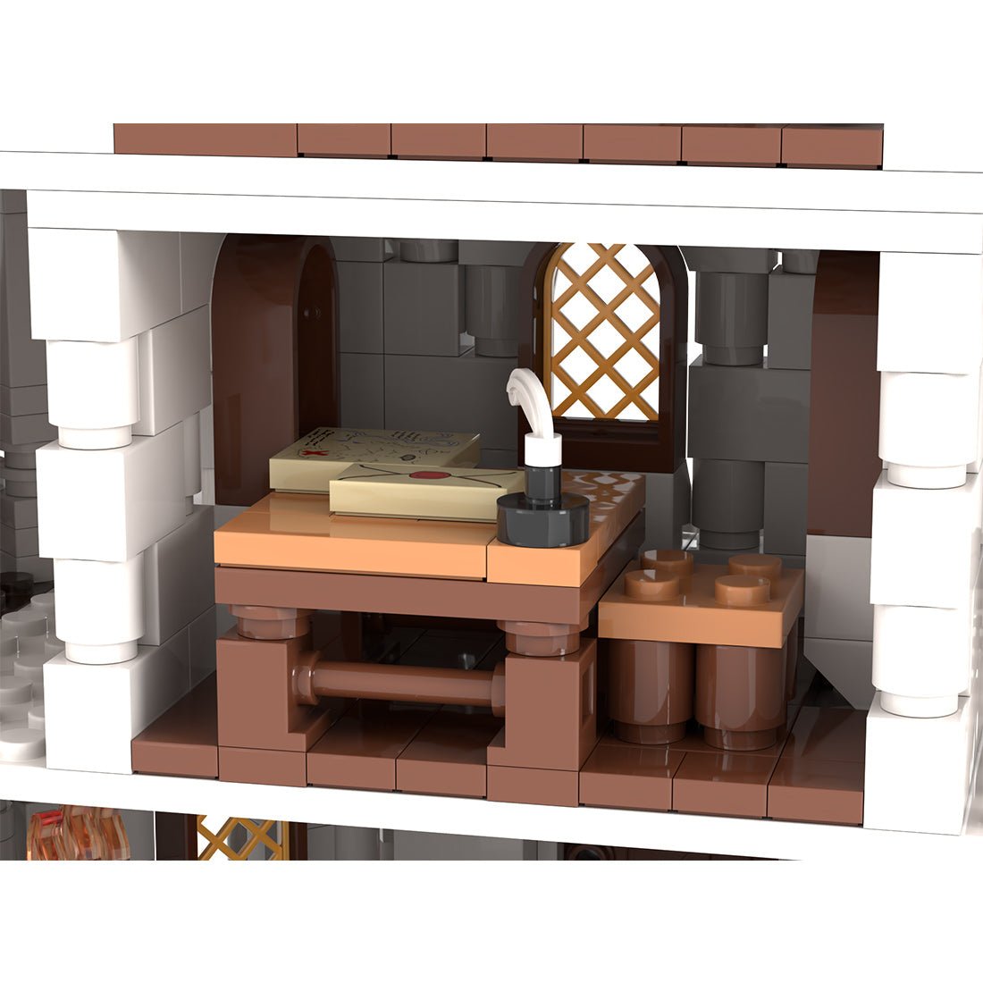 MOC-233345 White Wizard’s tower Building Blocks-LesDiy-Building Blocks-