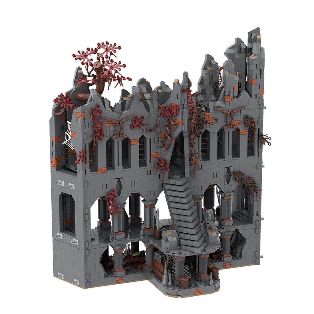 MOC - 233504 Medieval Dark Magic Mountain Building Blocks - LesDiy - Building Blocks