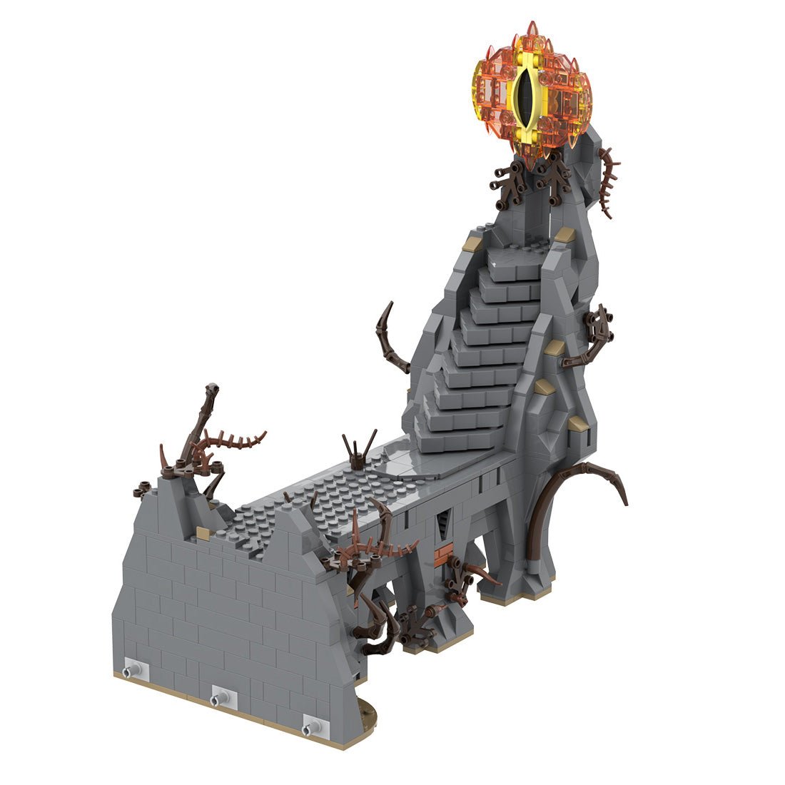 MOC - 233504 Medieval Dark Magic Mountain Building Blocks - LesDiy - Building Blocks