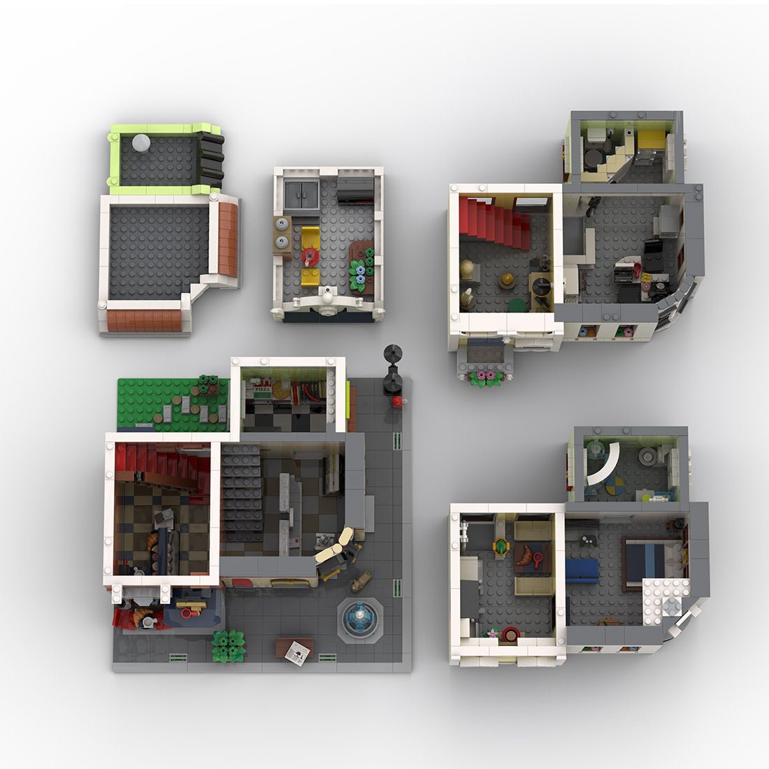 MOC - 234260 Post office on the corner Building Blocks - LesDiy - MOC