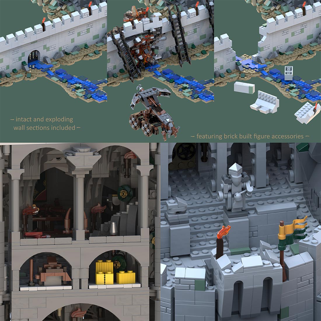 MOC - 234842 Helm's Deep - the ultimate MOD - SUPER SLIM Building Blocks - LesDiy - Building Blocks