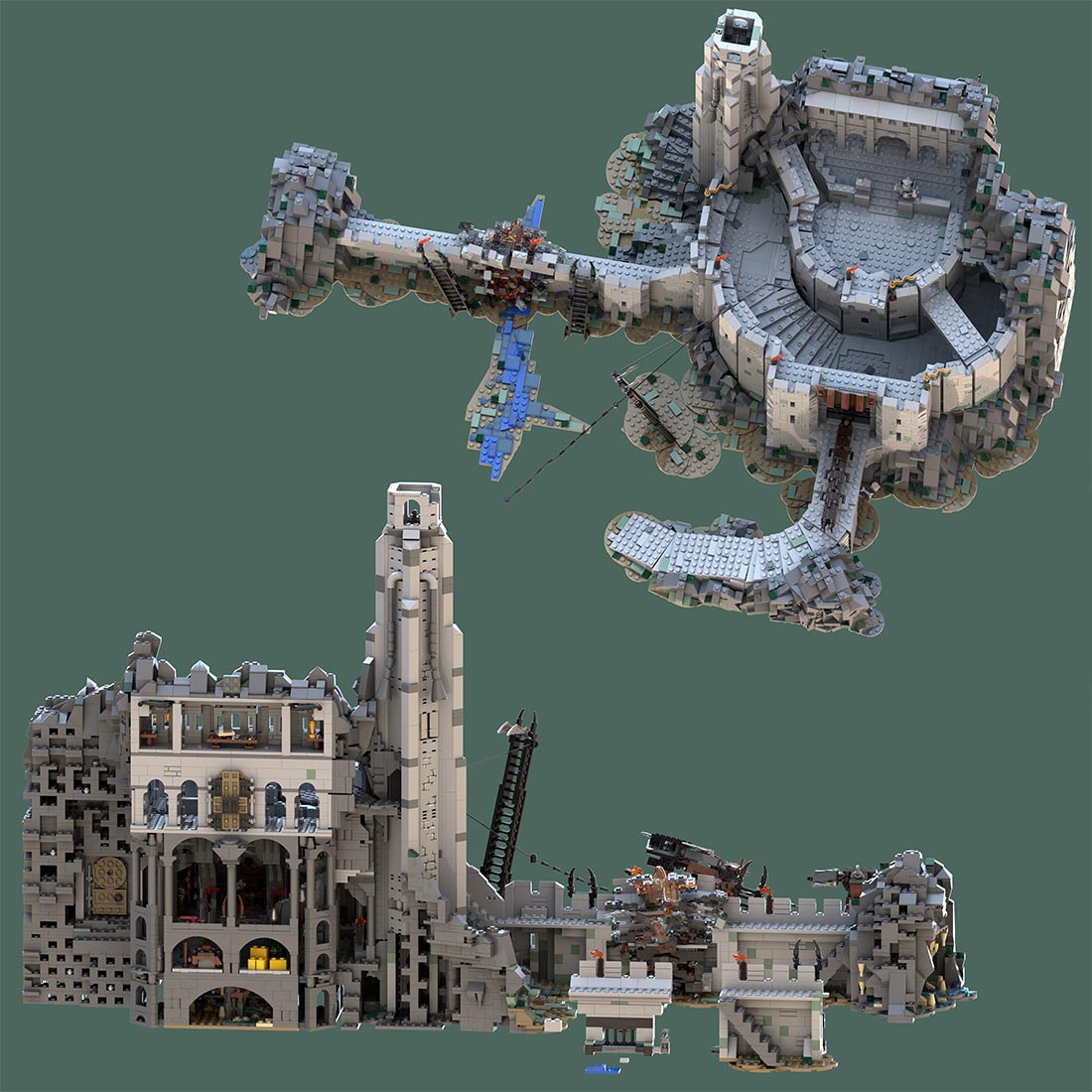 MOC - 234842 Helm's Deep - the ultimate MOD - SUPER SLIM Building Blocks - LesDiy - Building Blocks