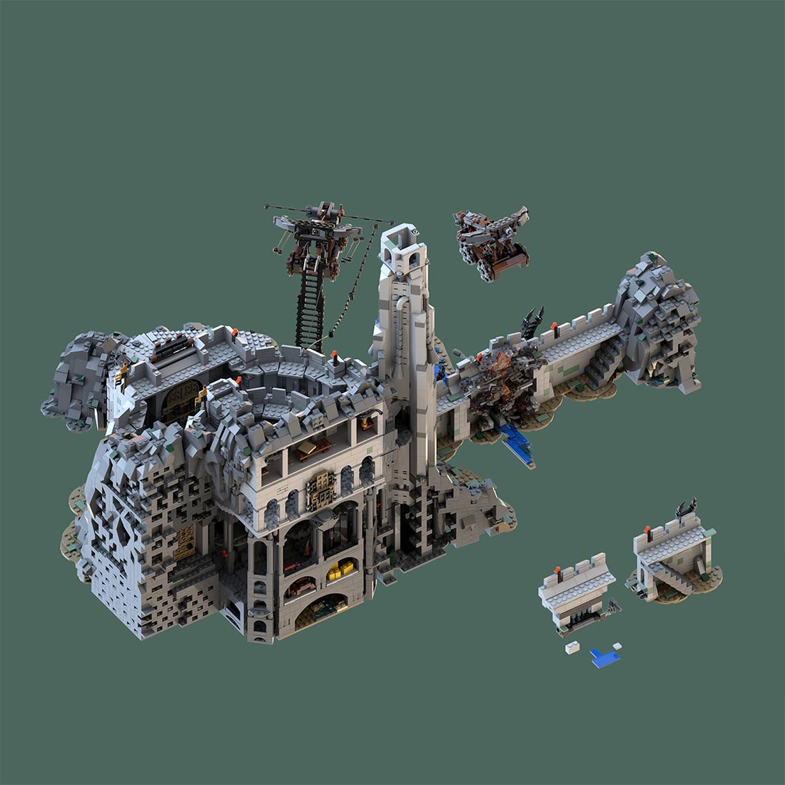 MOC - 234842 Helm's Deep - the ultimate MOD - SUPER SLIM Building Blocks - LesDiy - Building Blocks
