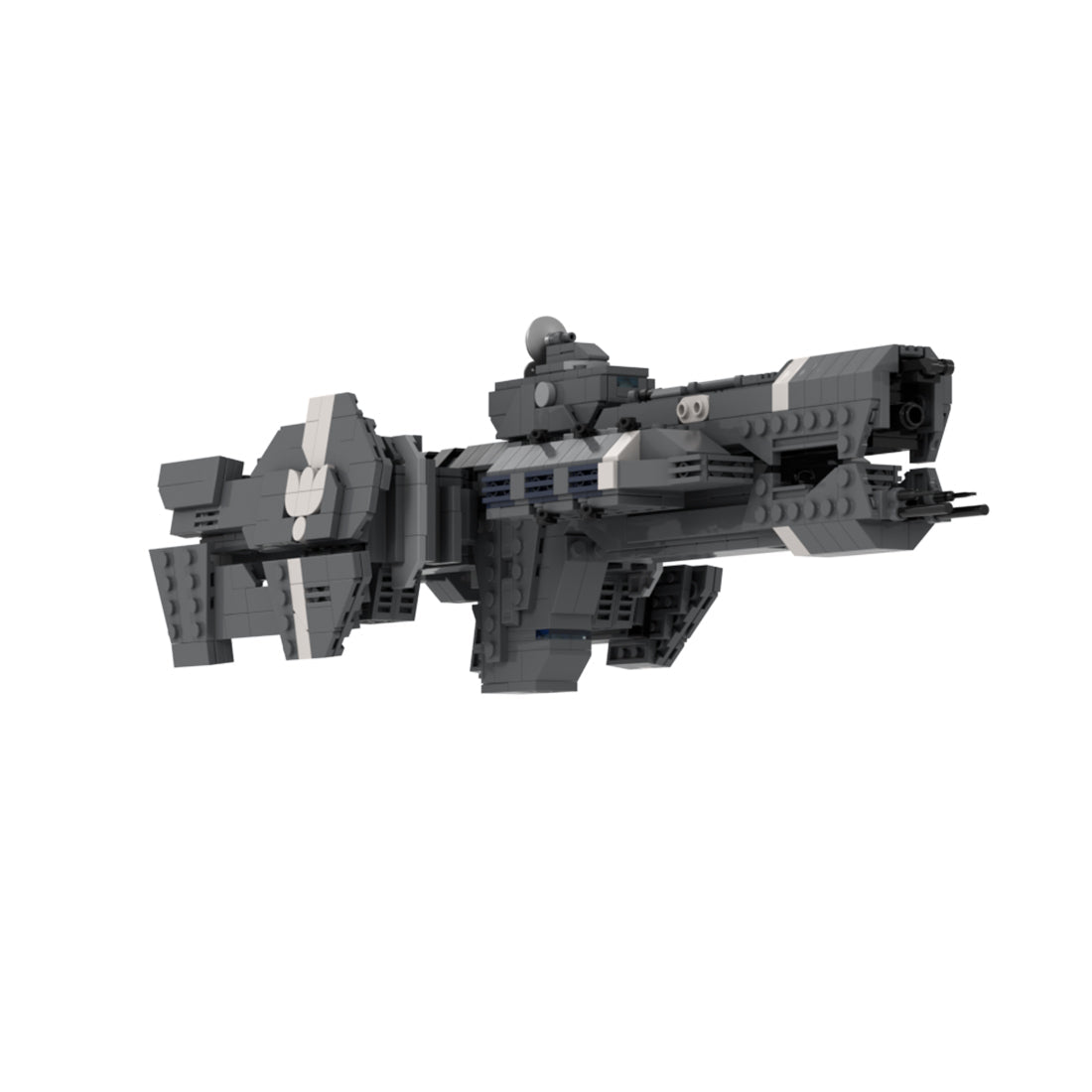 MOC - 234859 Paris - class heavy Frigate - UNSC Gettysburg Builsing Blocks - LesDiy - building blocks