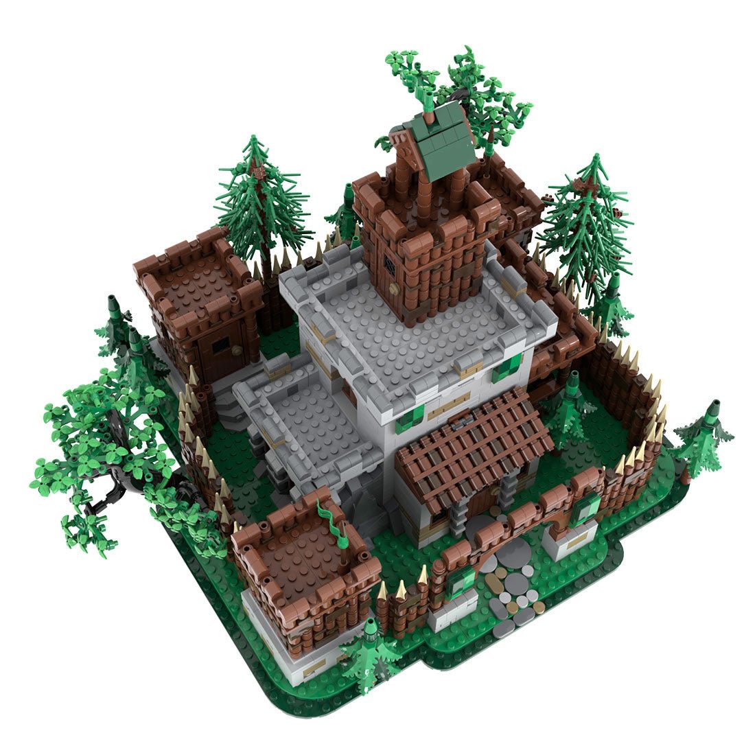 MOC-235461 Forestmen’s castle Building Blocks-LesDiy-Building Blocks-