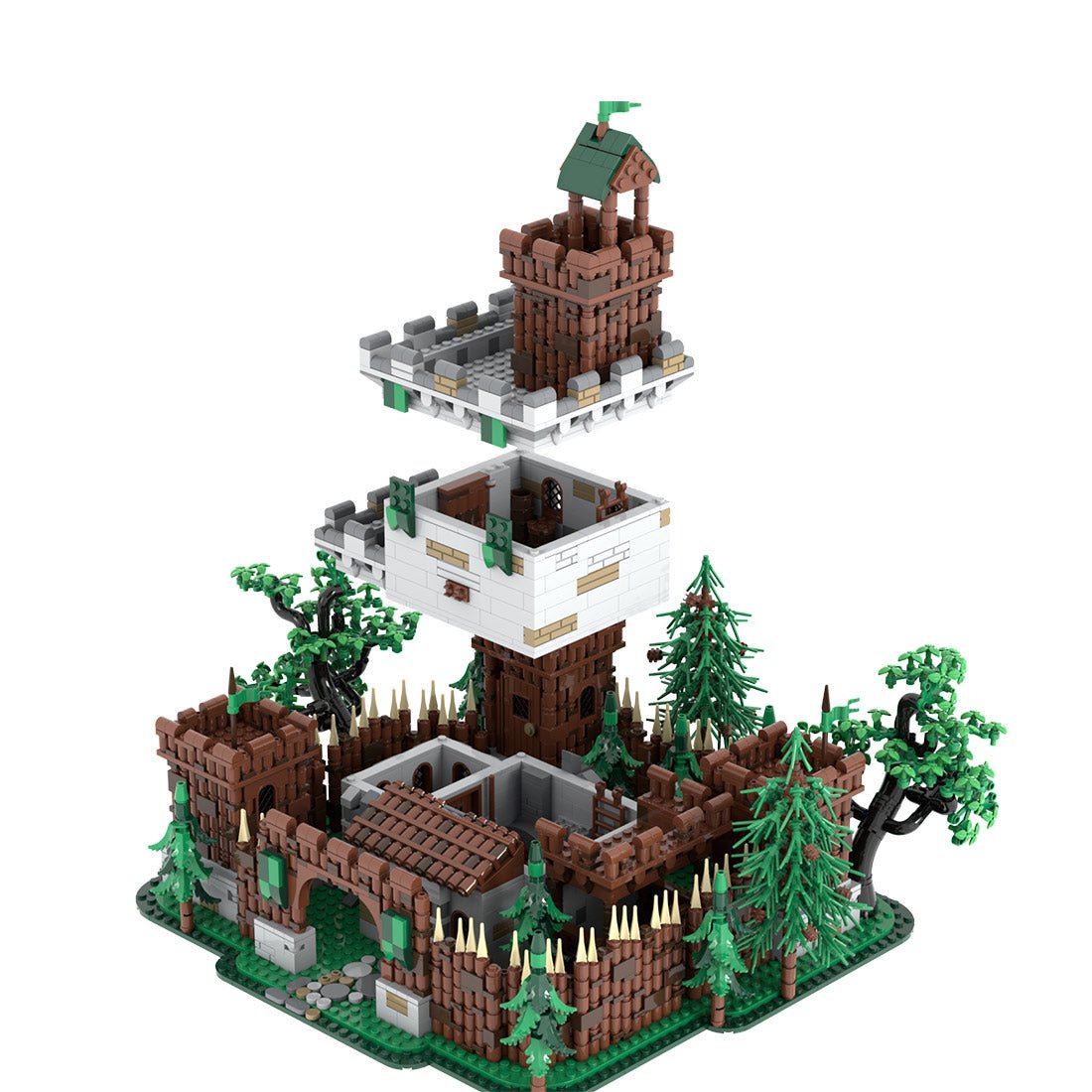 MOC-235461 Forestmen’s castle Building Blocks-LesDiy-Building Blocks-