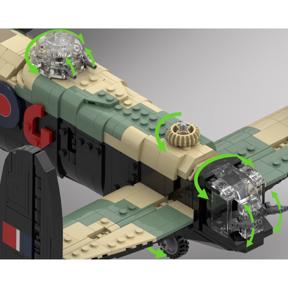 MOC - 235567 Avro Lancaster Building Blocks - LesDiy - Building Blocks