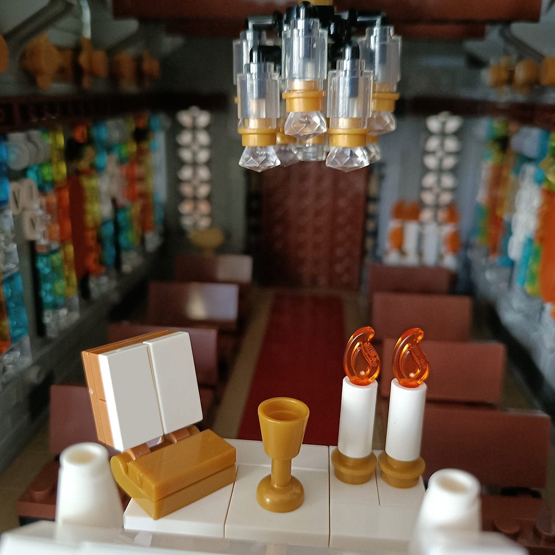 MOC - 238564 Winter Village Cathedral Building Blocks - LesDiy - Building Blocks -