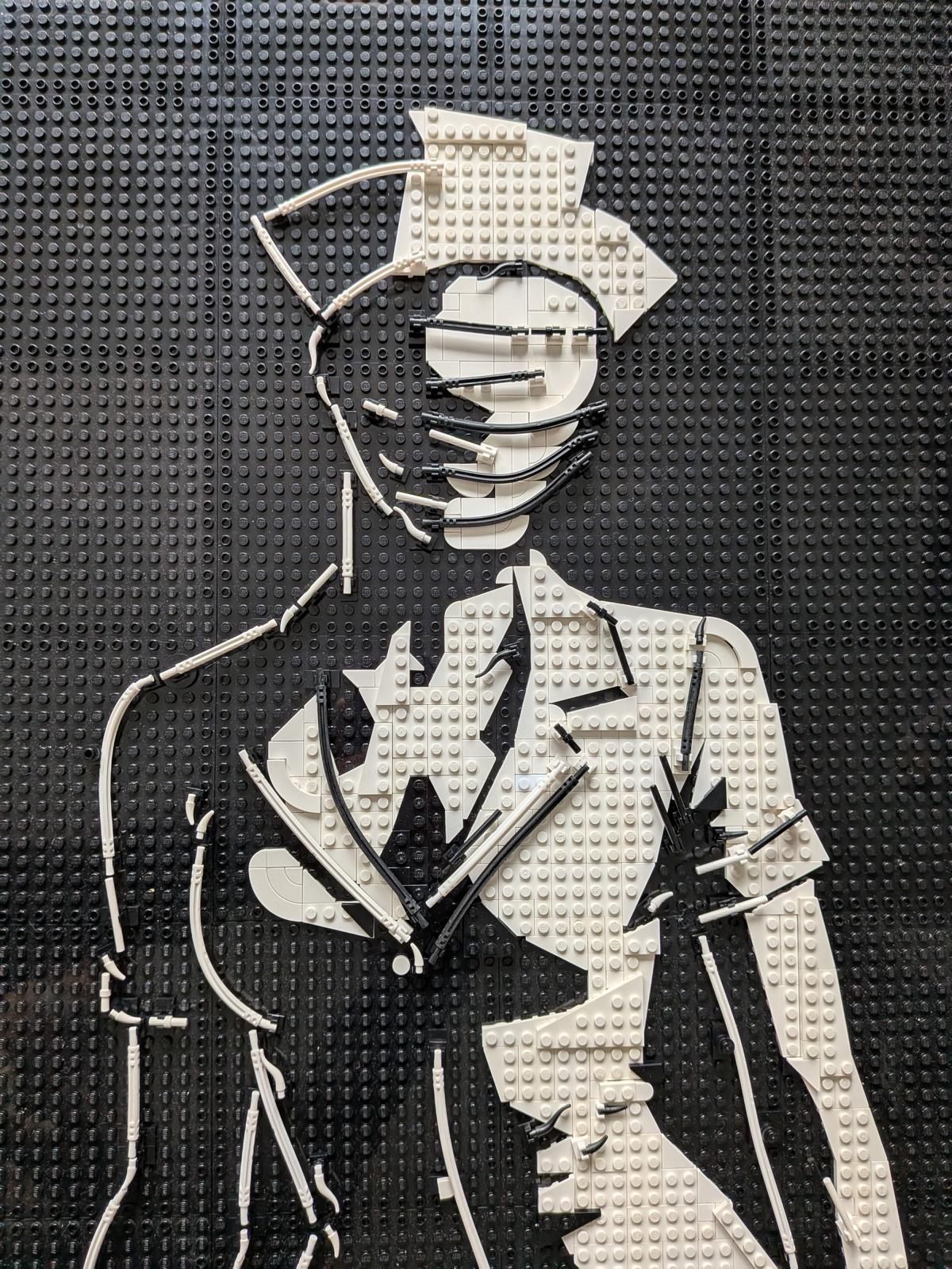 MOC - 238853 Lego art relief of a female horror character Building Blocks - LesDiy -