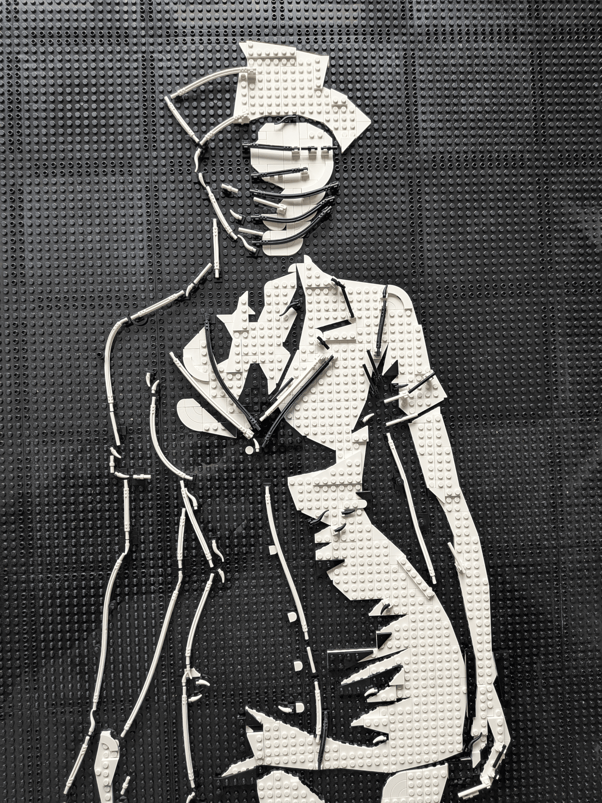 MOC - 238853 Lego art relief of a female horror character Building Blocks - LesDiy -