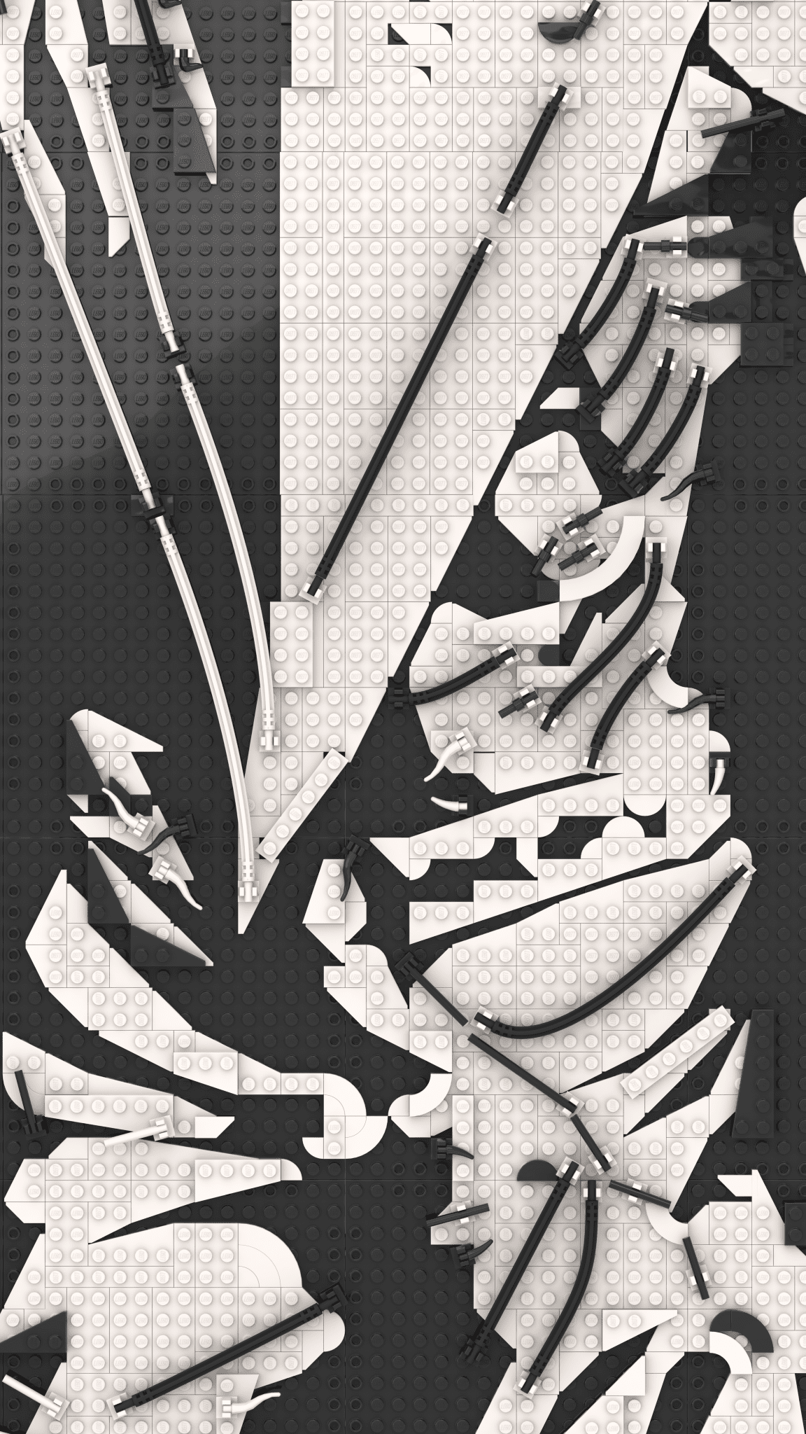 MOC - 238914 Lego art relief of a male horror character Building Blocks - LesDiy -