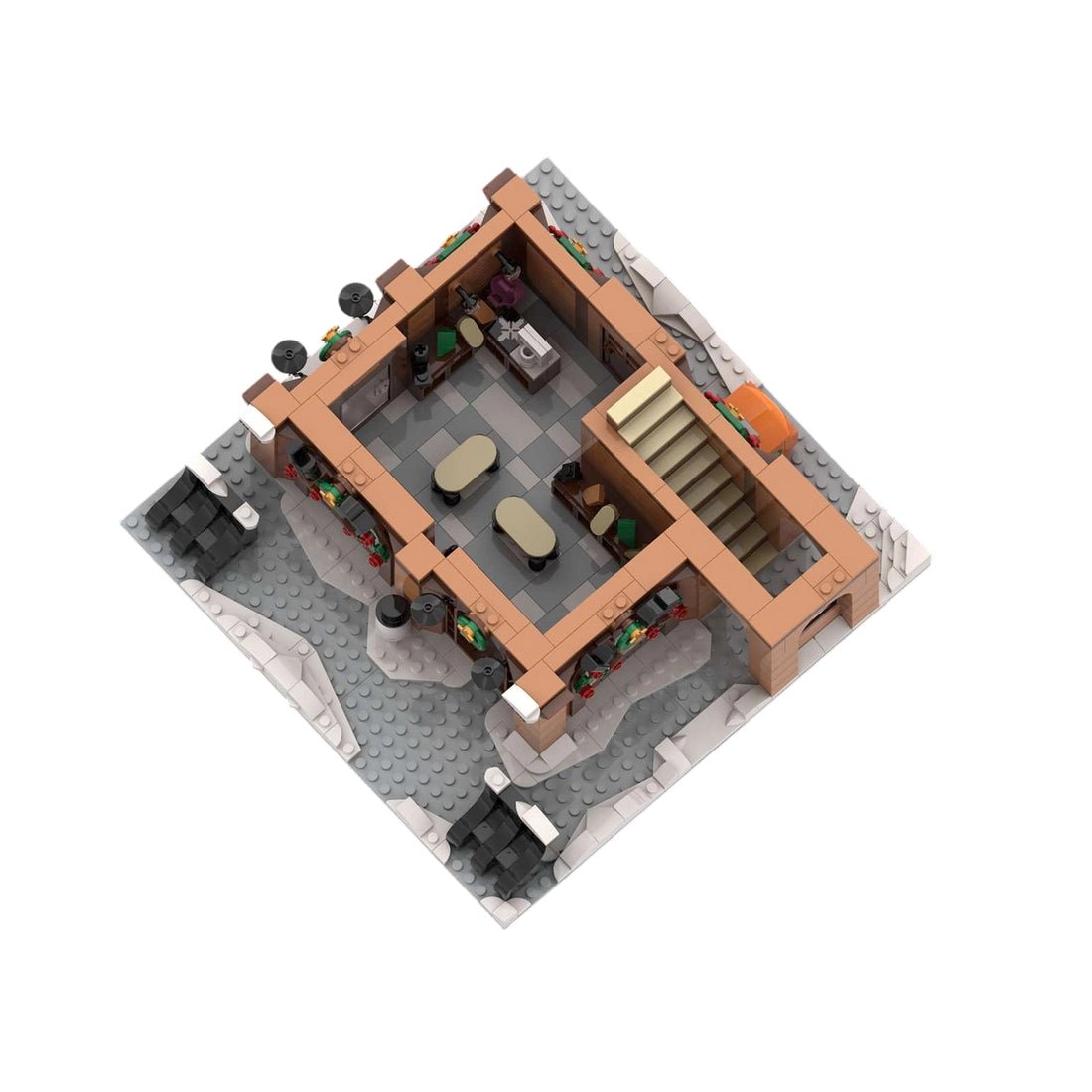 MOC-239081 Shoes Shop Winter Village Edition Building Blocks-LesDiy-MOC-
