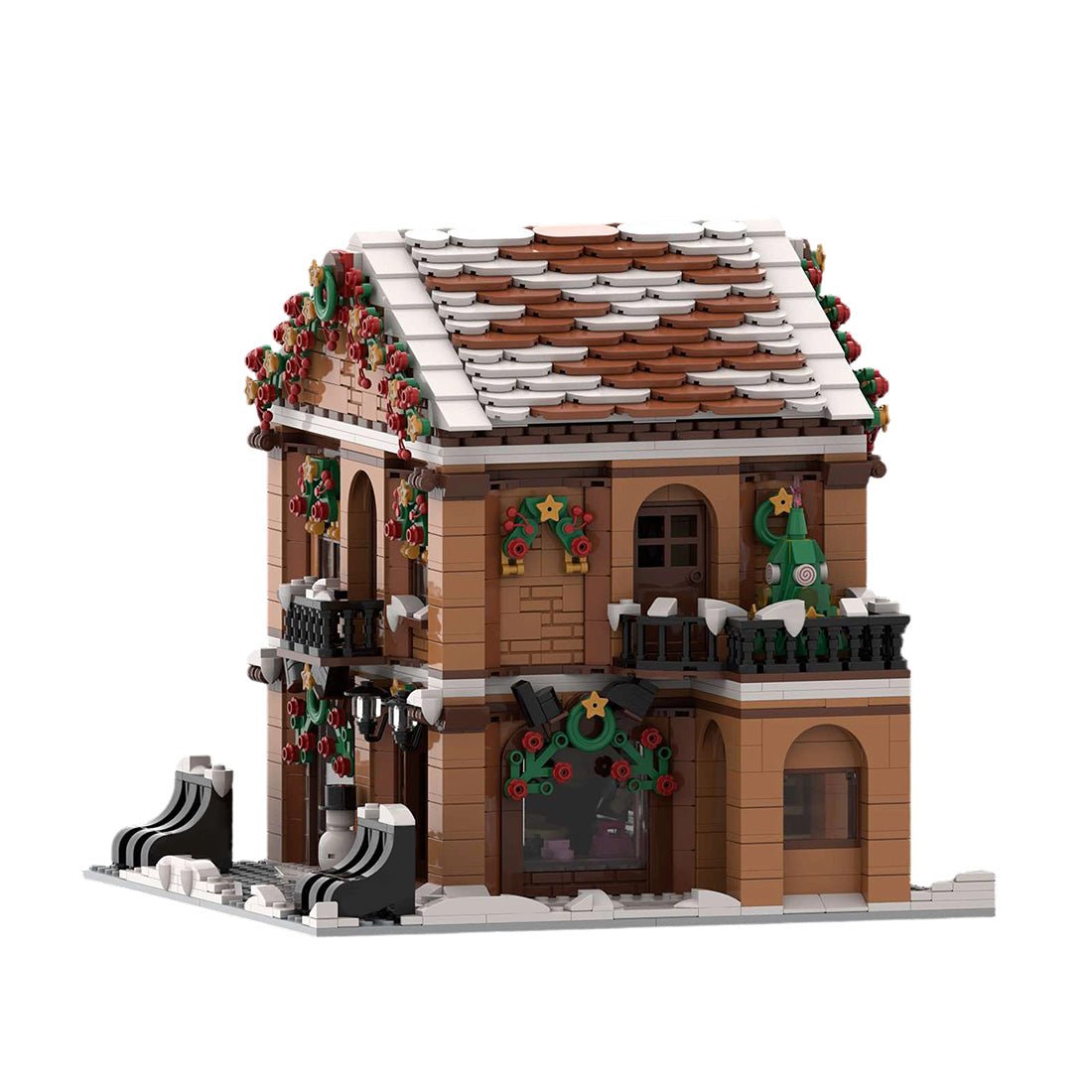 MOC-239081 Shoes Shop Winter Village Edition Building Blocks-LesDiy-MOC-