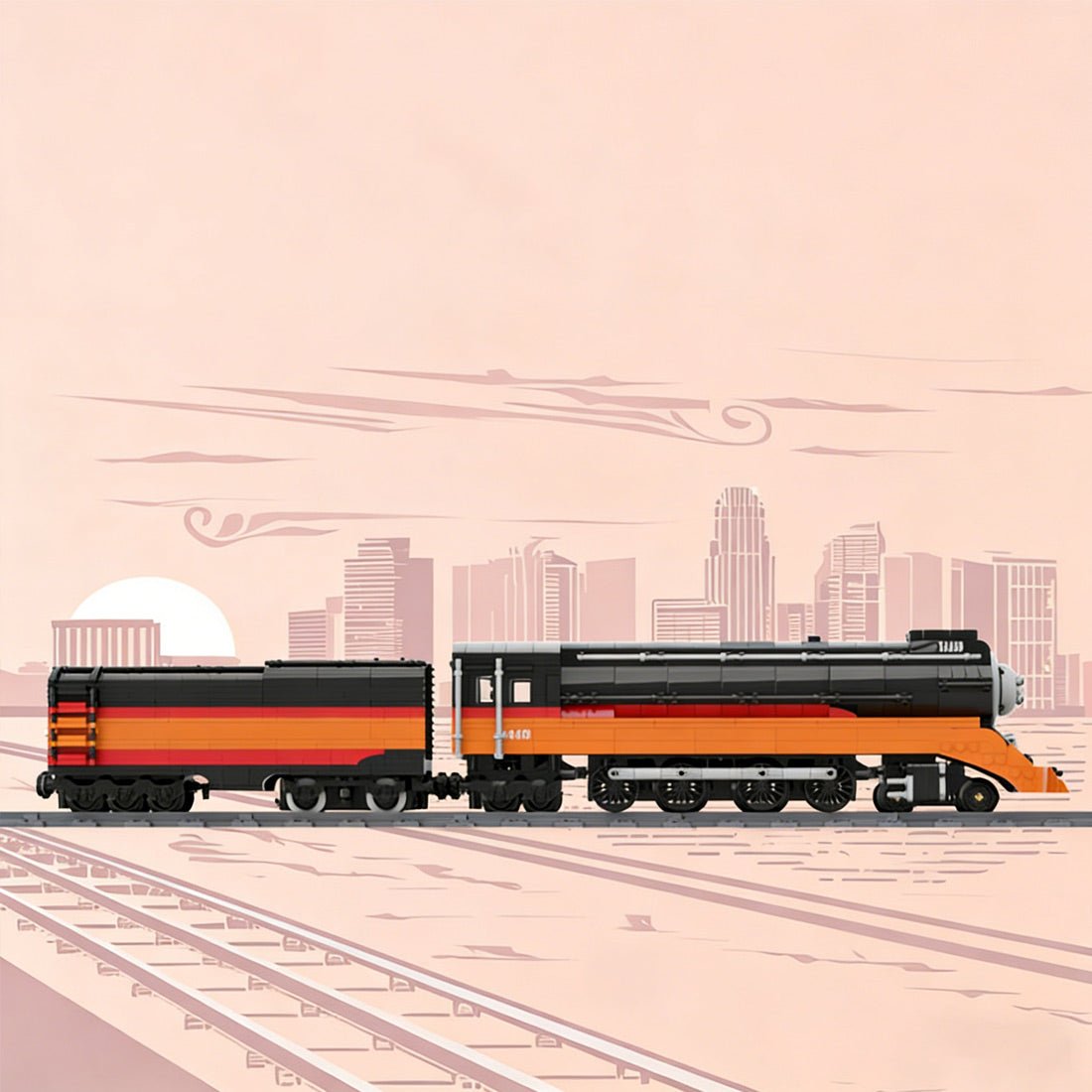 MOC - 239216 Southern Pacific Daylight Building Blocks - LesDiy -