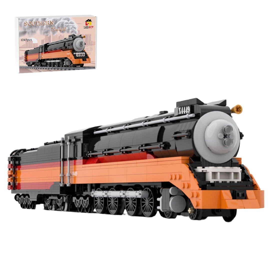 MOC - 239216 Southern Pacific Daylight Building Blocks - LesDiy -