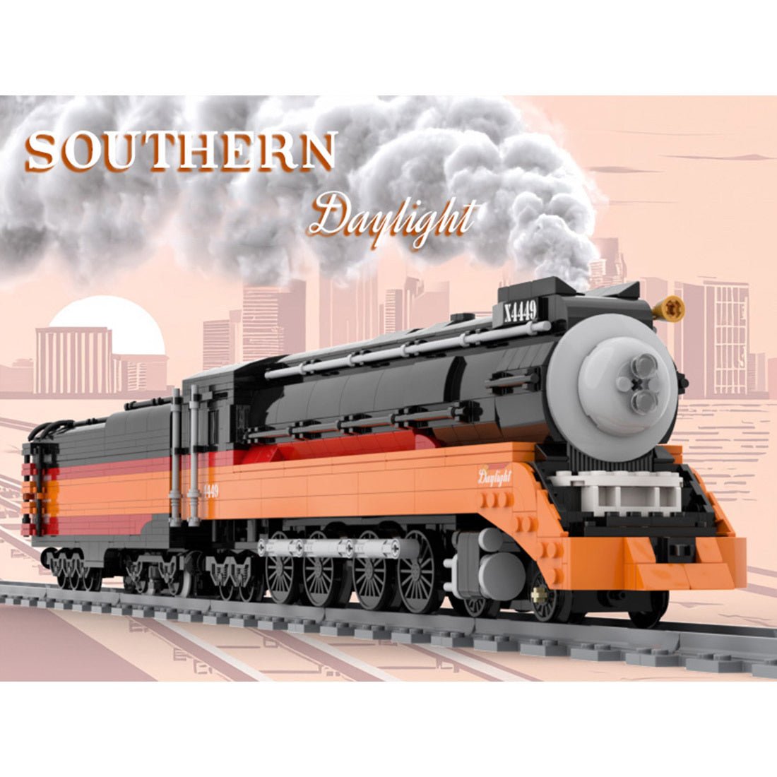 MOC - 239216 Southern Pacific Daylight Building Blocks - LesDiy -