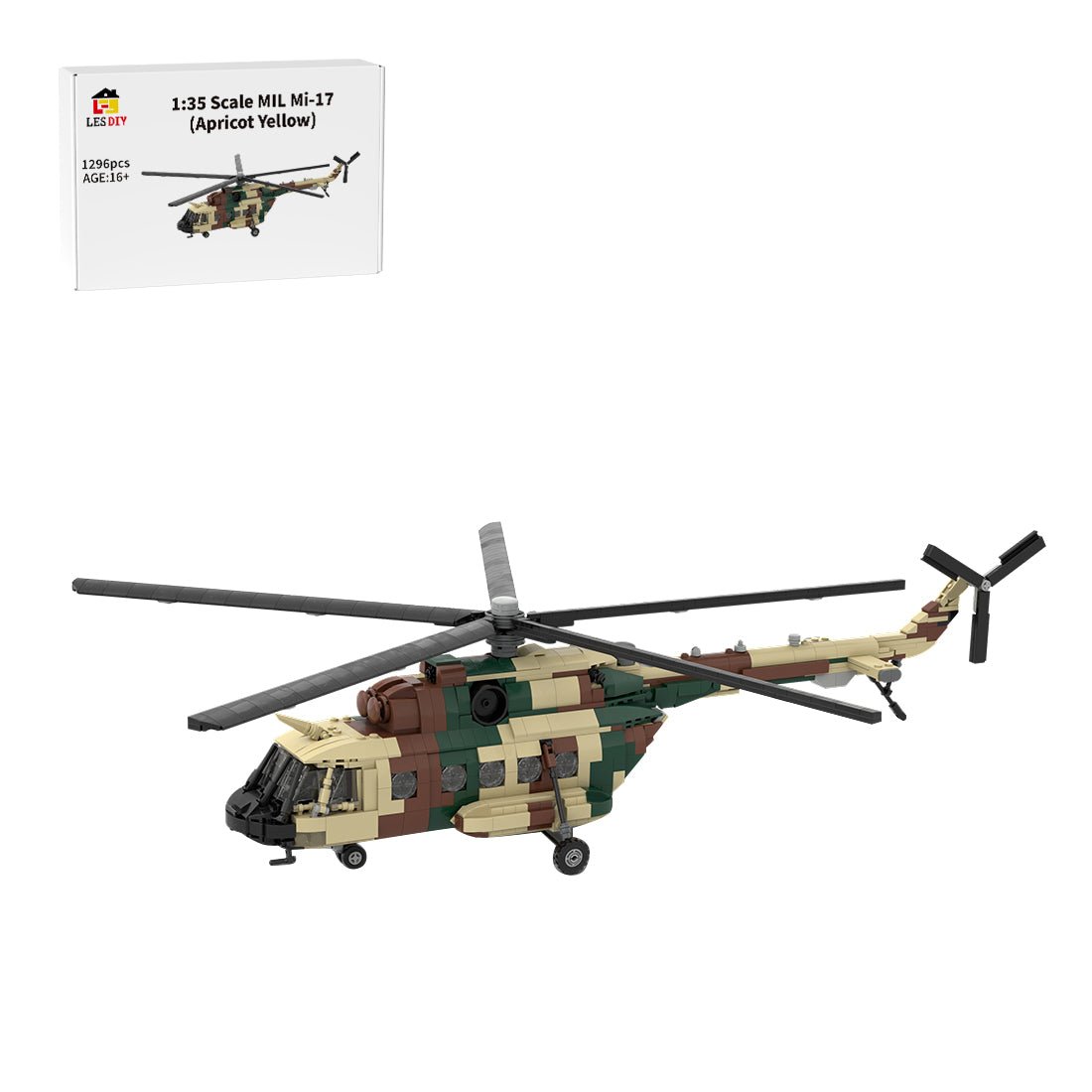 MOC - 239414 1/35 Scale MIL Mi - 17 Building Blocks - LesDiy - building blocks