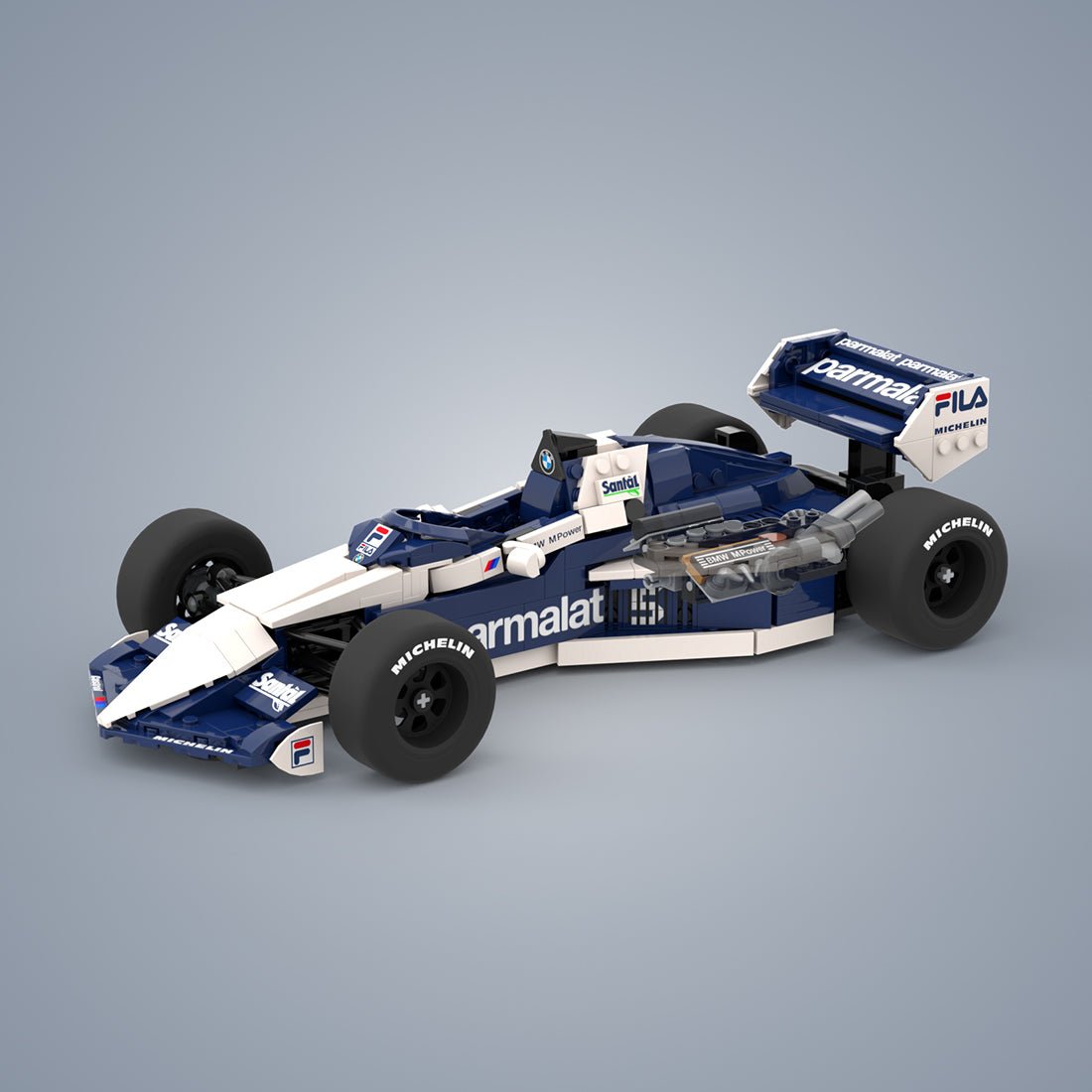 MOC - 239452 1/27 Scale Brabham BT52B - working I4 Building Blocks - LesDiy -