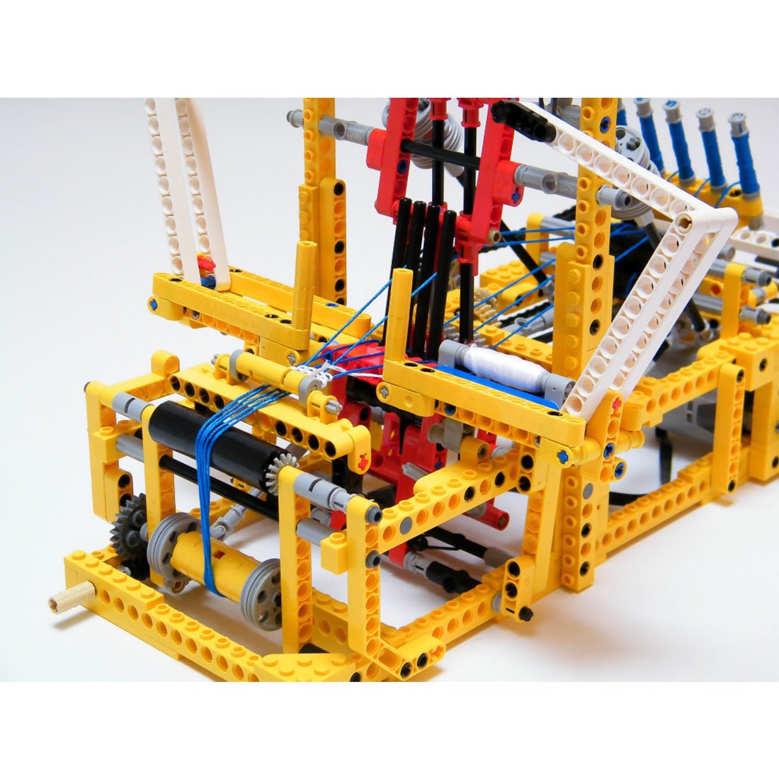 MOC-2416 Small Mechanical Weaving Loom Building Blocks-LesDiy-MOC-