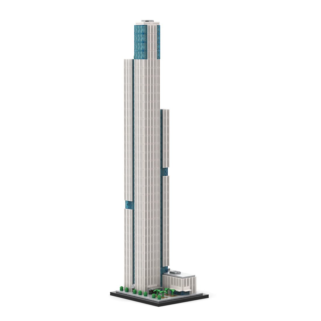 MOC - 241968 1:800 Scale Tower 1 at Nanjing Financial City Building Blocks - LesDiy - Building Blocks