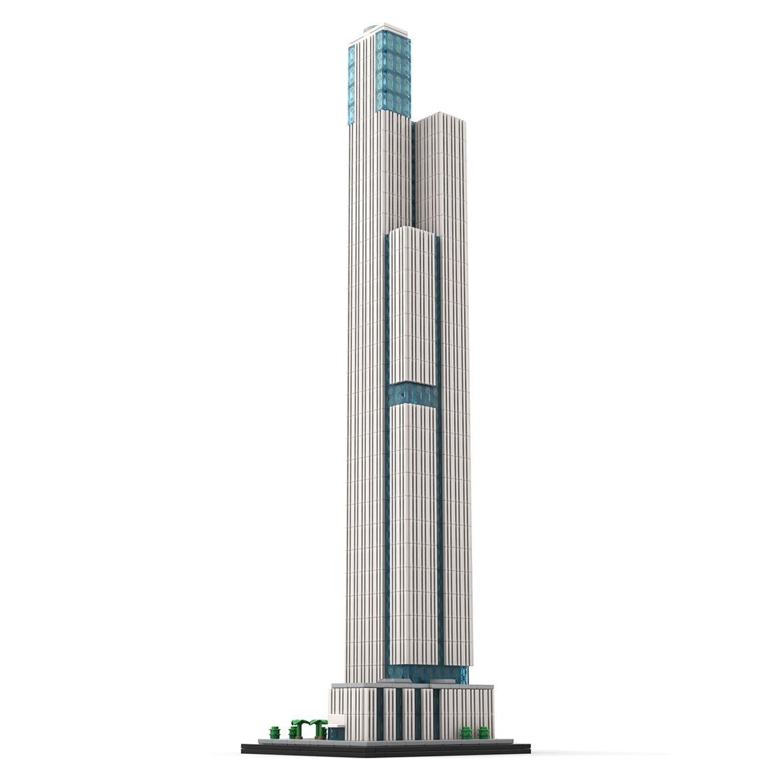 MOC - 241968 1:800 Scale Tower 1 at Nanjing Financial City Building Blocks - LesDiy - Building Blocks