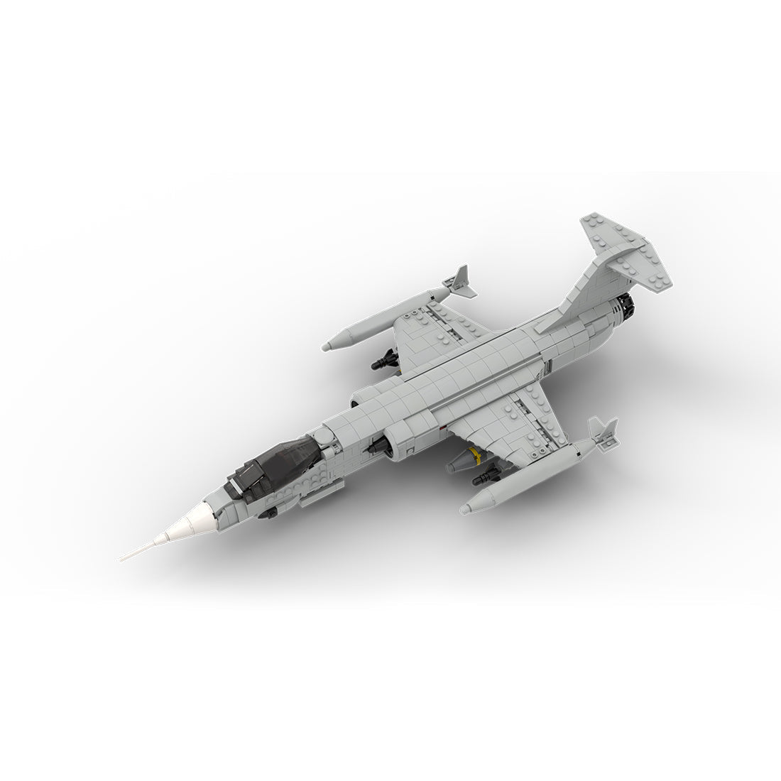 MOC - 242444 1/35 Scale F - 104 StarFighter Building Blocks - LesDiy - building blocks