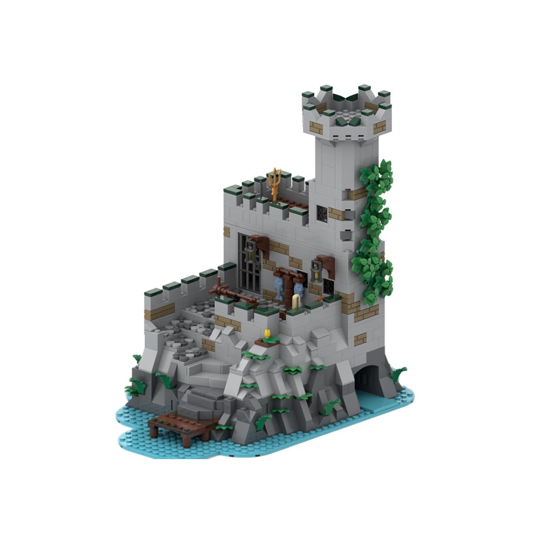MOC-243062 Kraken Prison Island Outpost Medieval Building Blocks-LesDiy-MOC-