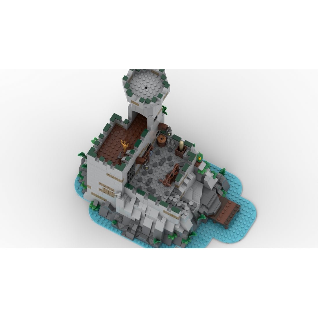 MOC-243062 Kraken Prison Island Outpost Medieval Building Blocks-LesDiy-MOC-