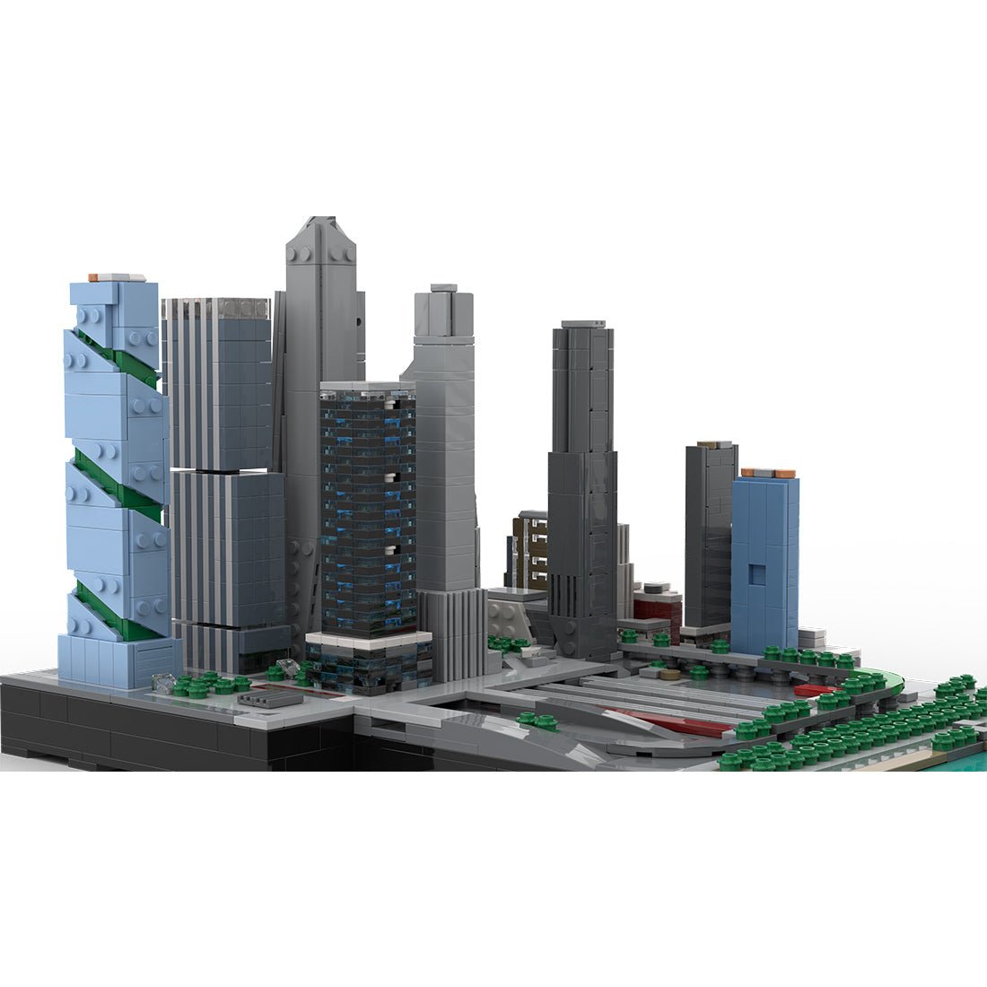 MOC - 243095 1/2000 Scale Manhattan Midtown Hudson Yards Building Blocks - LesDiy - Building Blocks