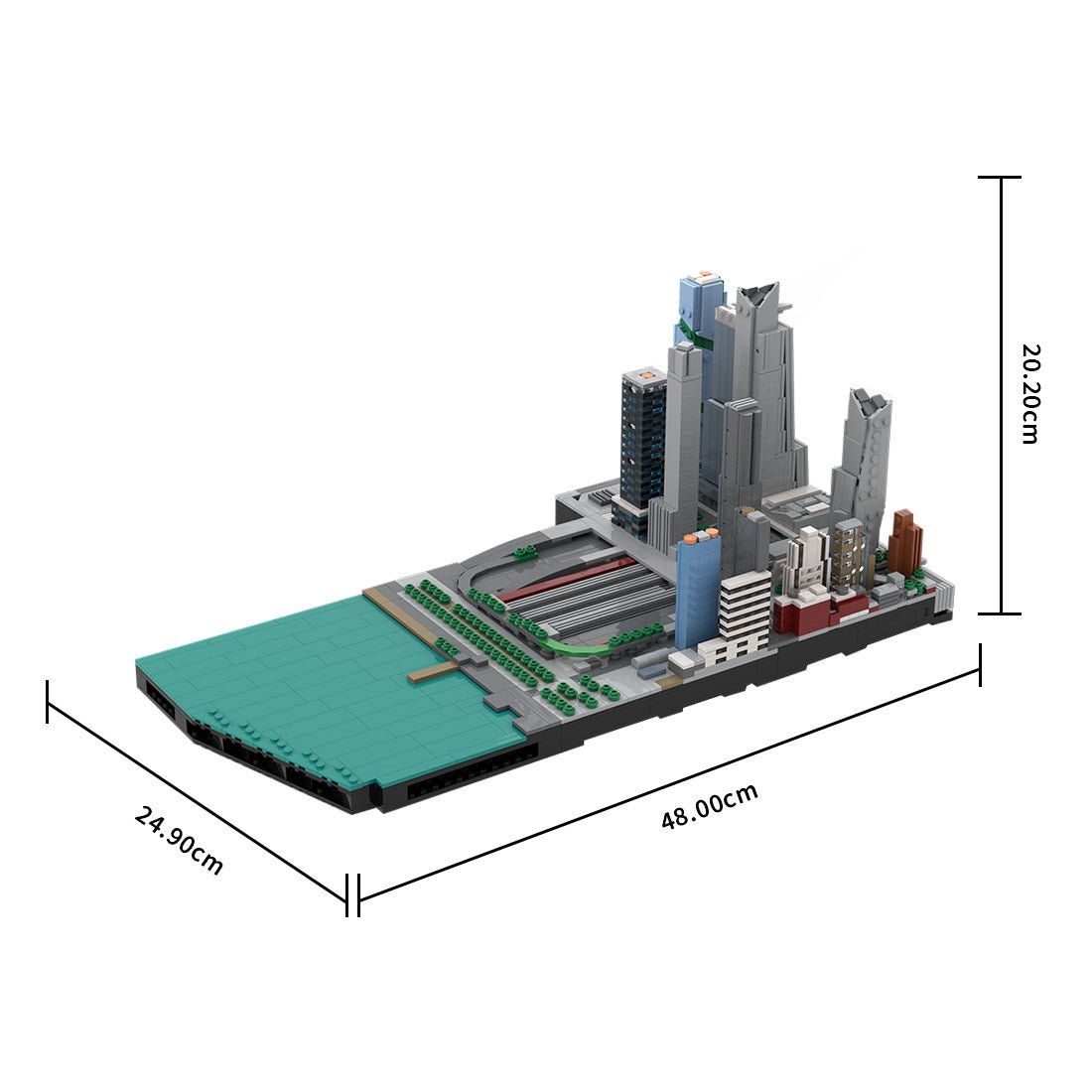 MOC - 243095 1/2000 Scale Manhattan Midtown Hudson Yards Building Blocks - LesDiy - Building Blocks