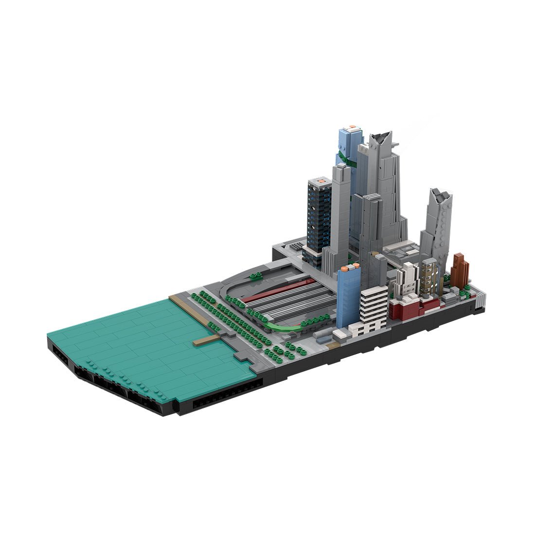 MOC - 243095 1/2000 Scale Manhattan Midtown Hudson Yards Building Blocks - LesDiy - Building Blocks
