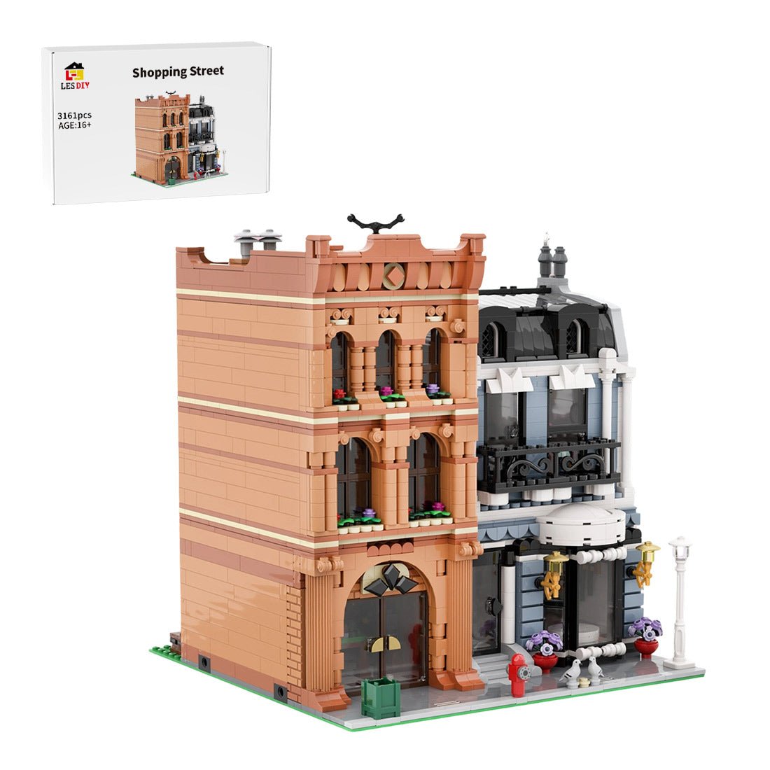 MOC - 244323 Shopping Street Building Blocks - LesDiy -