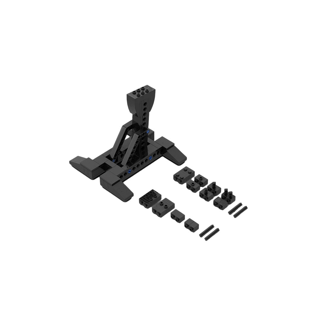 MOC-248405 Modular Display Stand Trio Building Blocks-LesDiy-MOC-