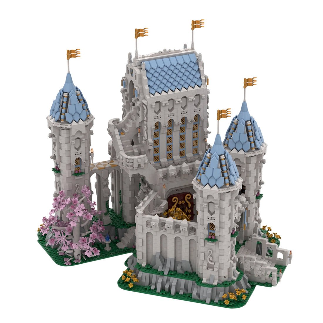 MOC-249372 Ivory Fantasy Castle Building Blocks-LesDiy-MOC-