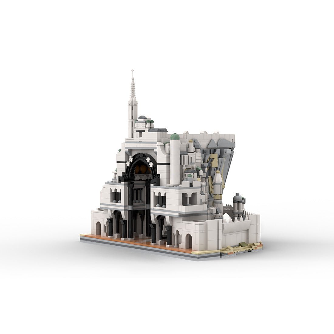 MOC - 253141 Smaller White City of Gondor from LOTR Building Blocks - LesDiy -