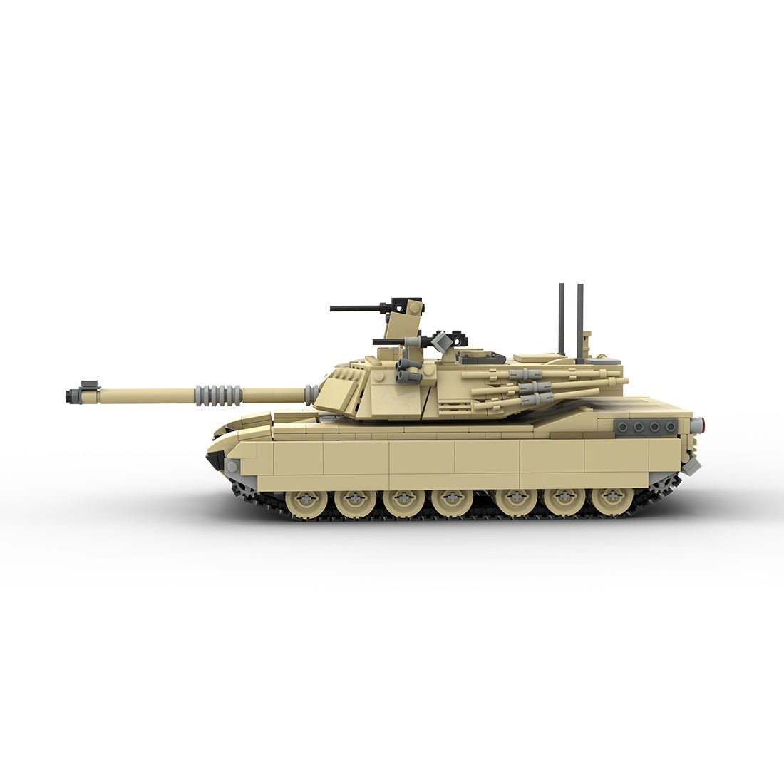 MOC - 25419 M1A2 Abrams TANK | 1:33 Minifigure Scale - LesDiy -