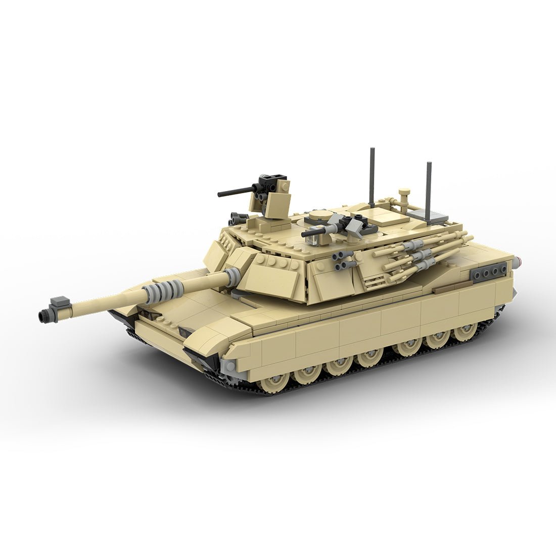 MOC - 25419 M1A2 Abrams TANK | 1:33 Minifigure Scale - LesDiy -