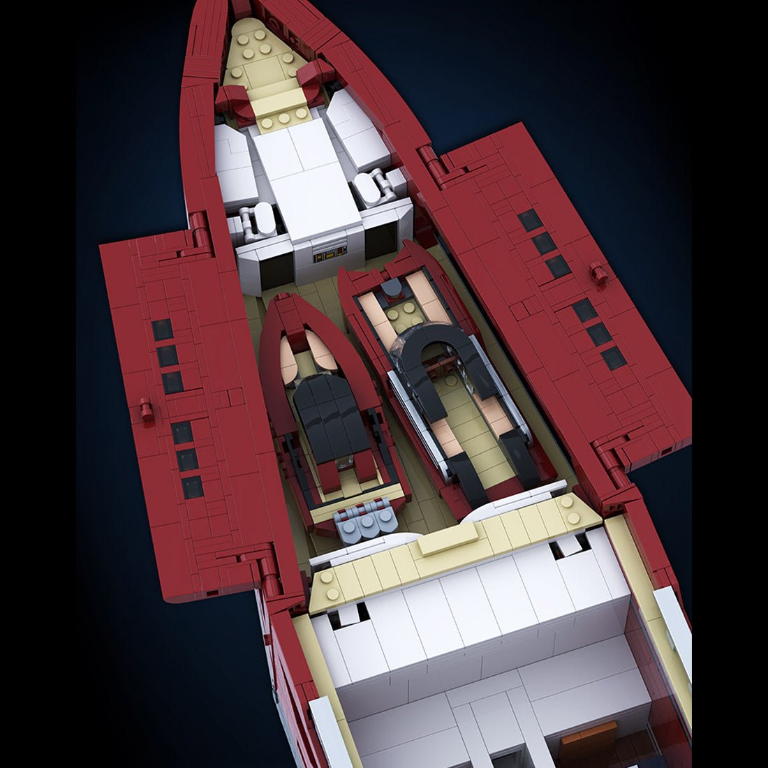 MOC - 254412 VELETTA Superyacht Building Blocks - LesDiy -