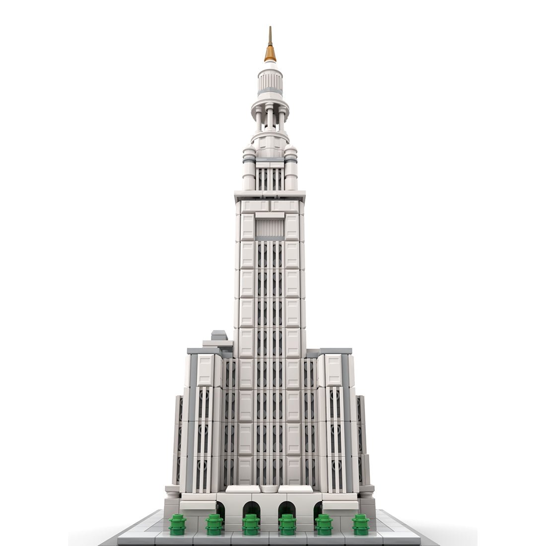 MOC-254906 1/800 Scale Terminal Tower Building Blocks-LesDiy -