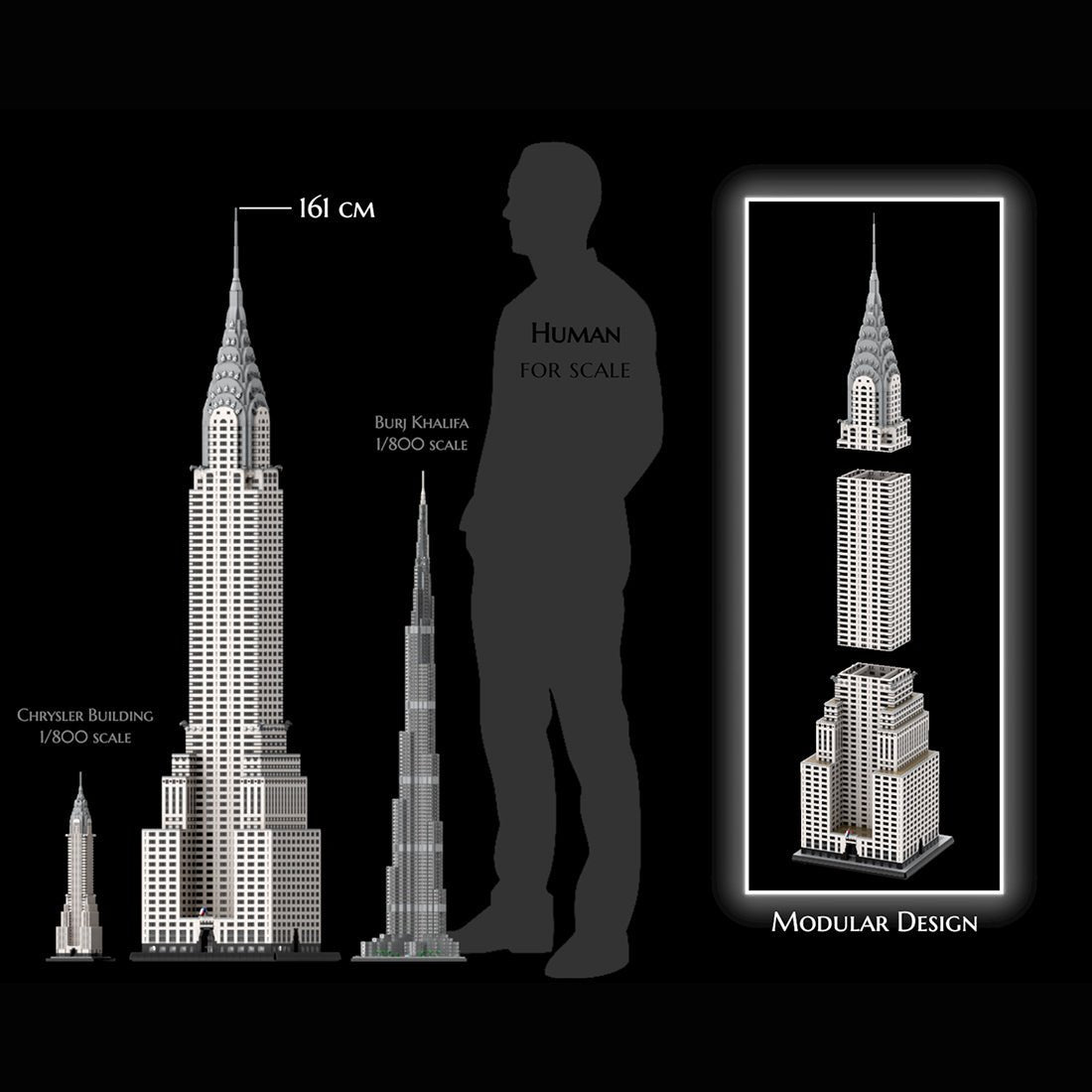 MOC - 256614 1/200 Scale Chrysler Building Blocks - LesDiy - Building Blocks -