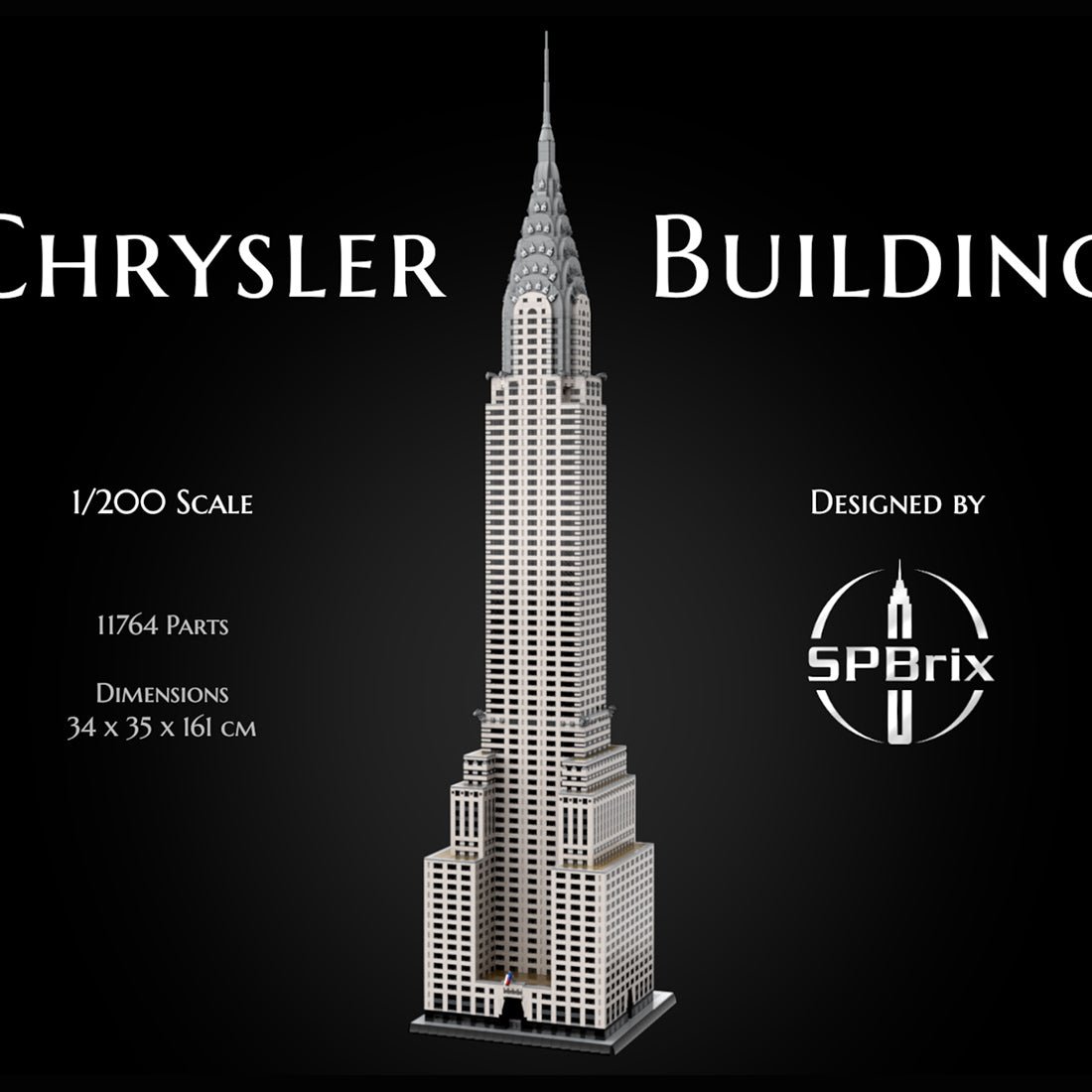 MOC - 256614 1/200 Scale Chrysler Building Blocks - LesDiy - Building Blocks -