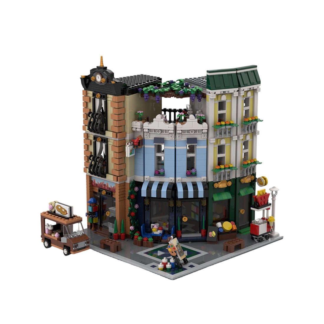 MOC - 256881 Holiday Corner Street Building Blocks - LesDiy -