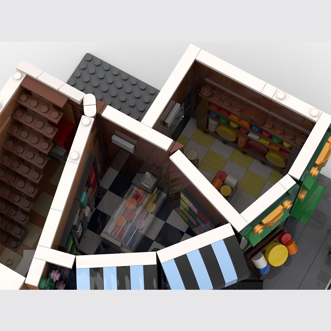 MOC - 256881 Holiday Corner Street Building Blocks - LesDiy -