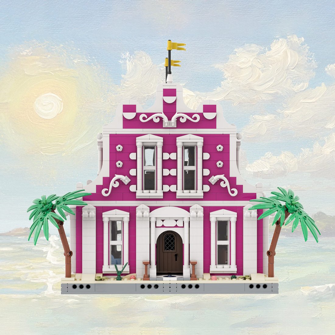 MOC-258528 Governor's Mansion Seafarer's Bay Building Blocks-LesDiy-MOC-