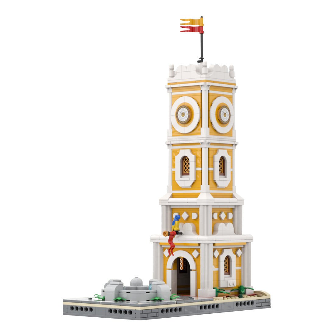MOC-261902 Seafarer's Bay Clock Tower Building Blocks-LesDiy-MOC-