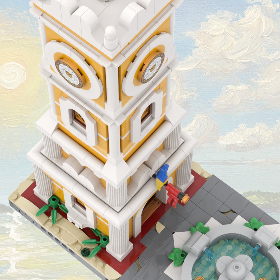 MOC-261902 Seafarer's Bay Clock Tower Building Blocks-LesDiy-MOC-