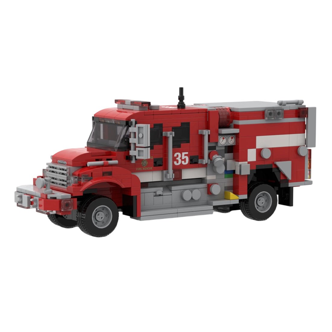 MOC-266282 2017 Pierce-Freightliner Type III Brush Engine SDFR Building Blocks-LesDiy -