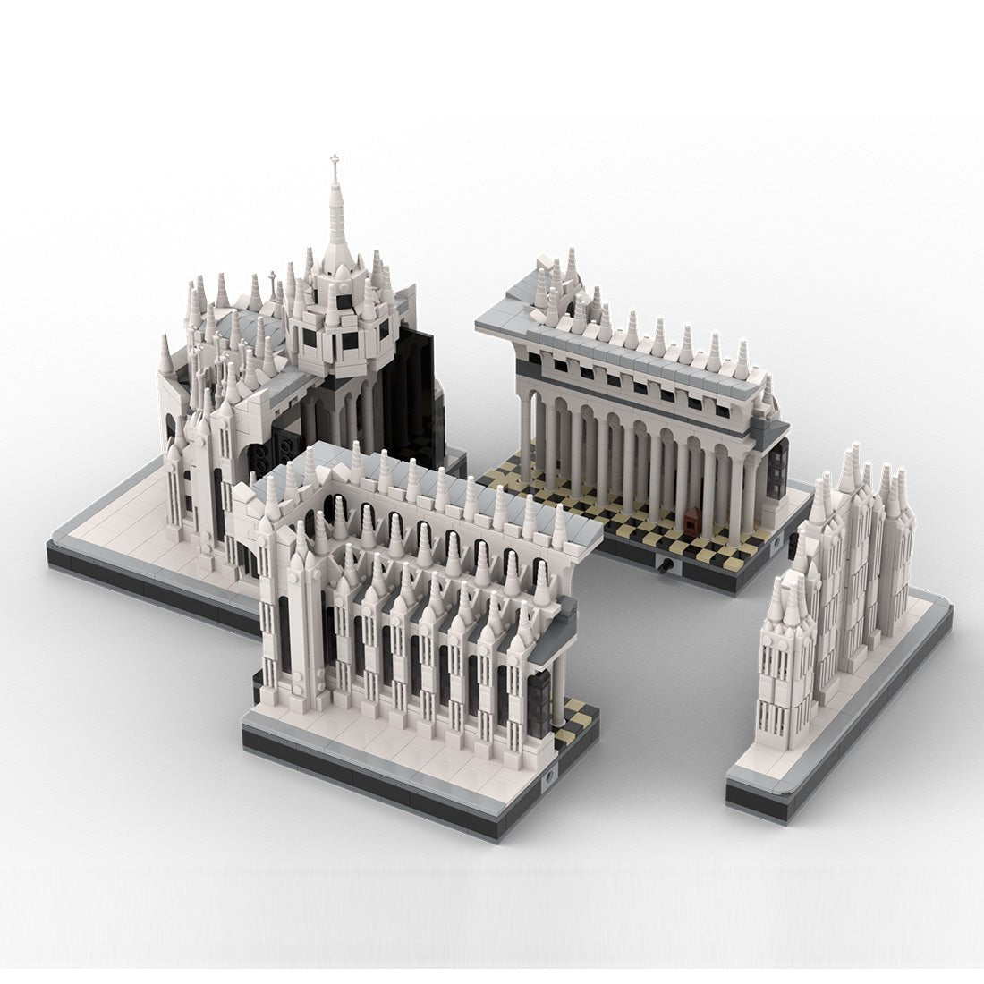 MOC-268717 Duomo di Milano Cathedral Building Blocks-LesDiy-MOC-