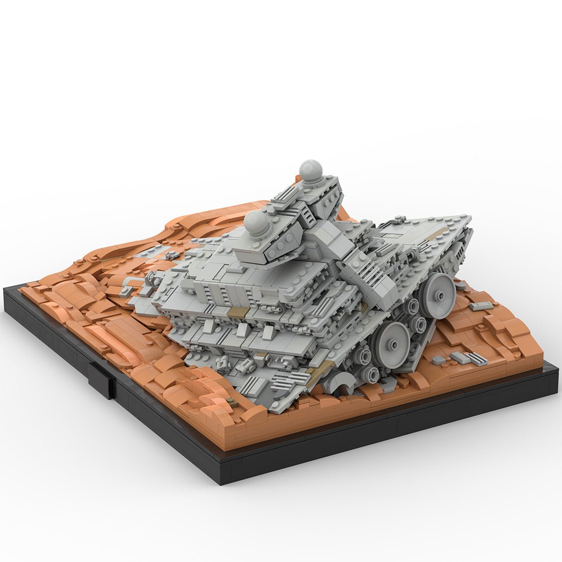 MOC-268950 ISD Inflictor Wreckage of Jakku Building Blocks-LesDiy-MOC-