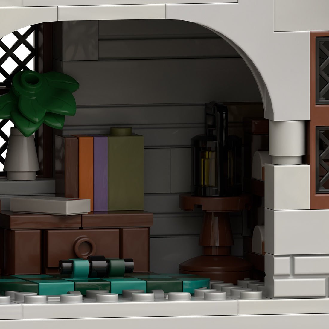MOC-269330 Black Falcon's Outpost Castle Building Blocks-LesDiy-MOC-